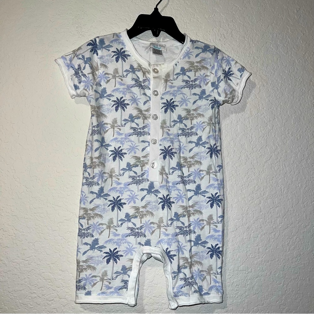 Feather baby one piece romper